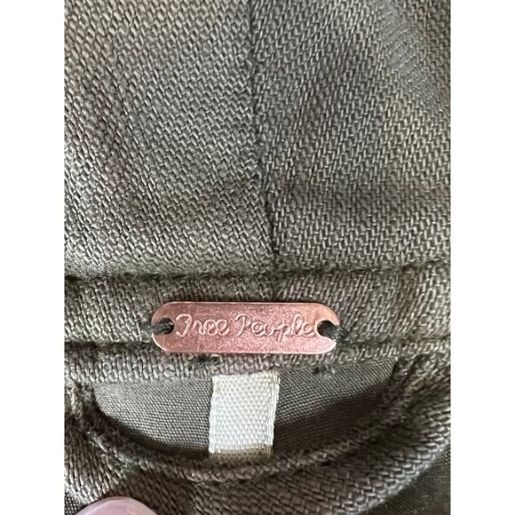 Free People Belted Wrapped Military Jacket Green Size Small - Picture 7 of 10